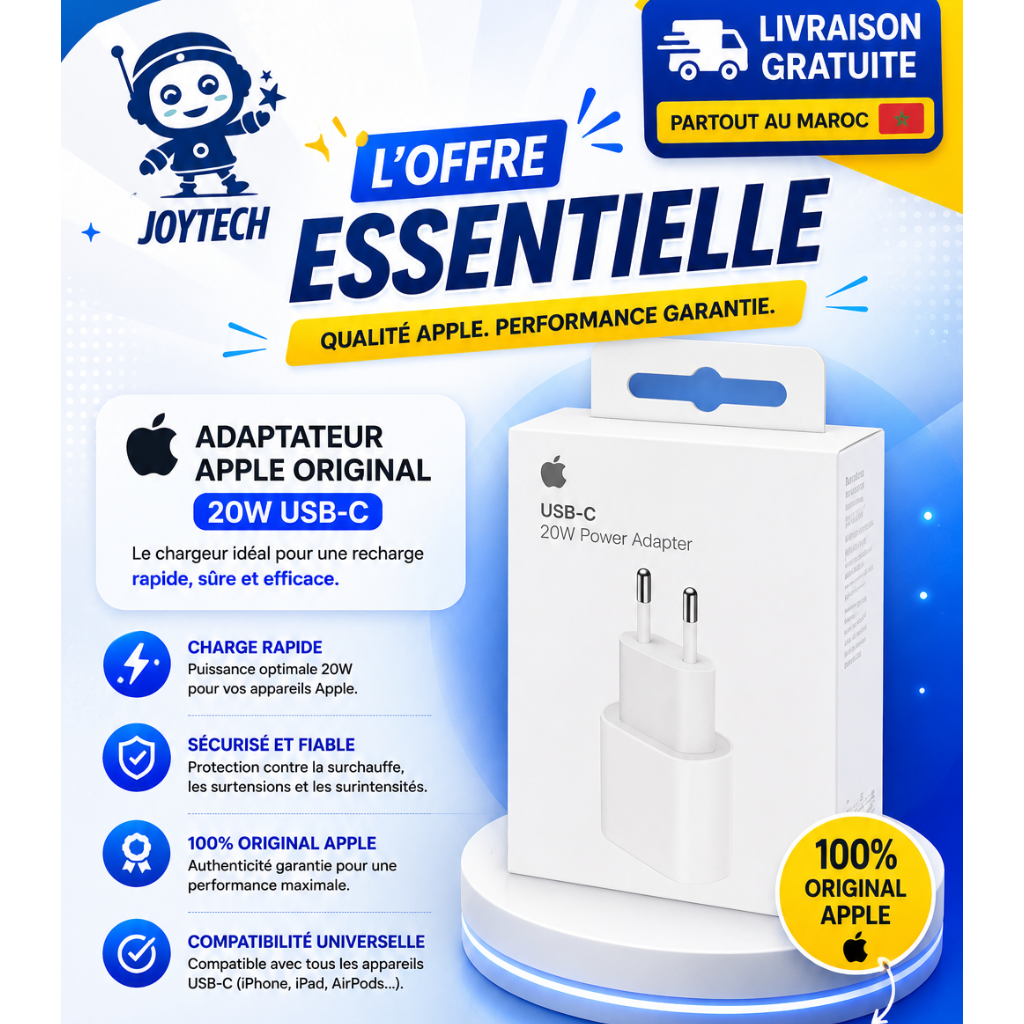 20 W POWER ADAPTER USB-C (ORIGINAL)