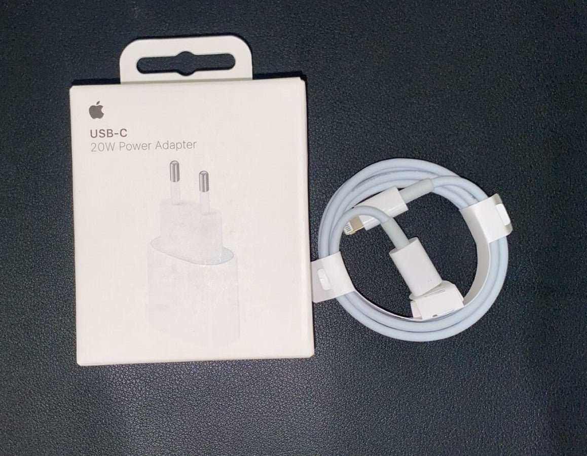20W Power adapter(original) + cable lightning (original)